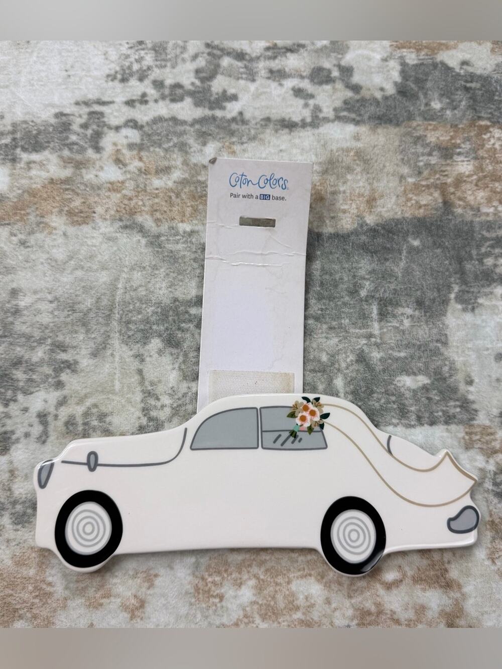 NEW Coton Colors Happy Everything Wedding Going to the chapel Car Big Attachment